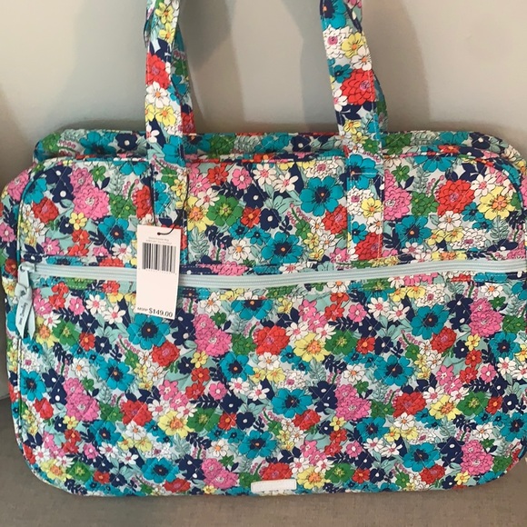 Vera Bradley Handbags - NWT Vera Bradley grand traveler duffel bag far out floral